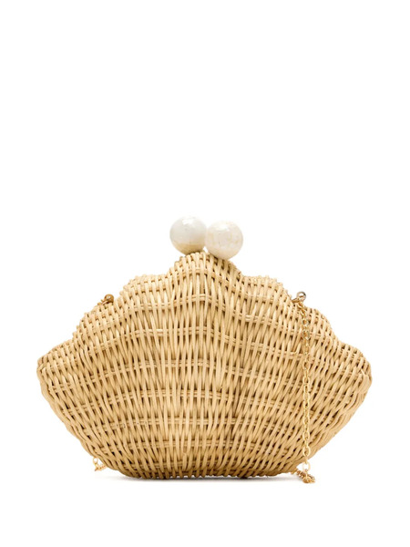  Poolside Bolso De Mano Mini Con Forma De Concha - Neutro 