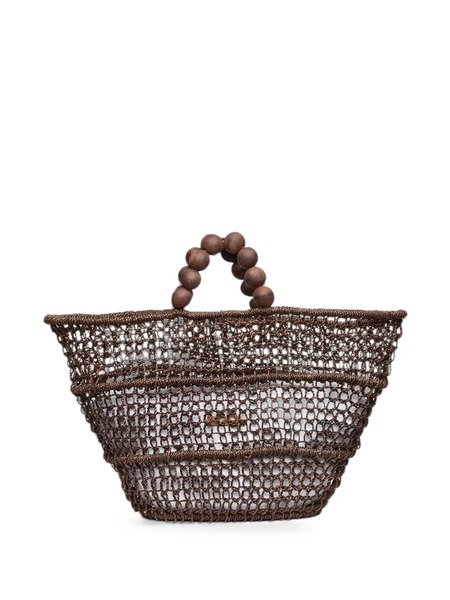  Poolside Comporta Beaded-handle Tote Bag - Marrón 