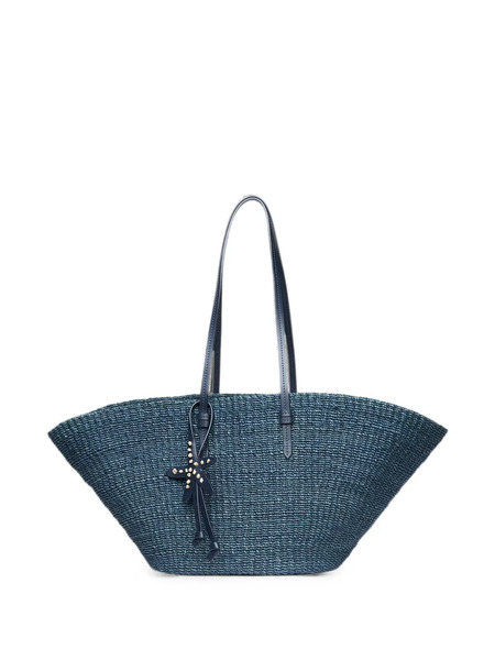  Poolside East West Charm Tote Bag - Azul 