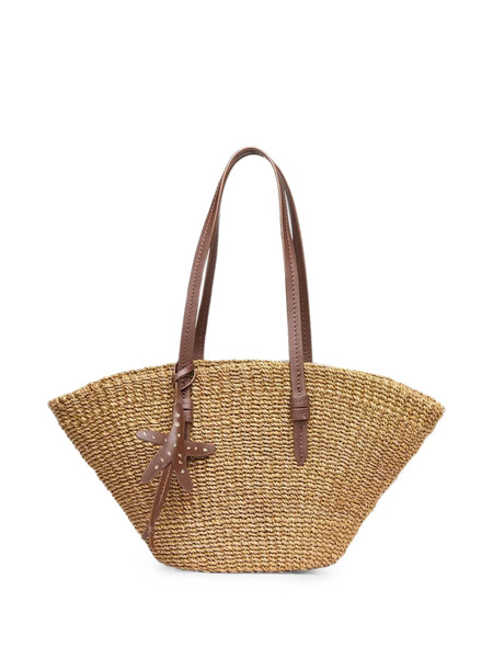 Poolside East West Woven Tote Bag - Neutro 