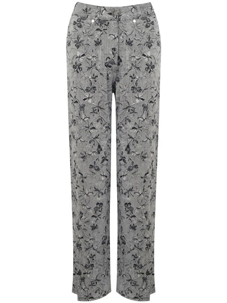  Ports 1961 Vaqueros Rectos Con Estampado Floral - Blanco 