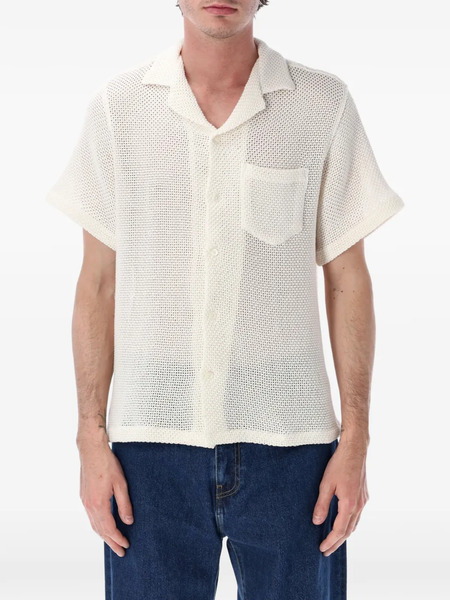  Portuguese Flannel Camisa Agora De Punto Flojo - Blanco 