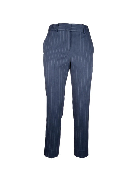  Post Scriptum Pantalones De Vestir A Rayas Diplomáticas - Azul 