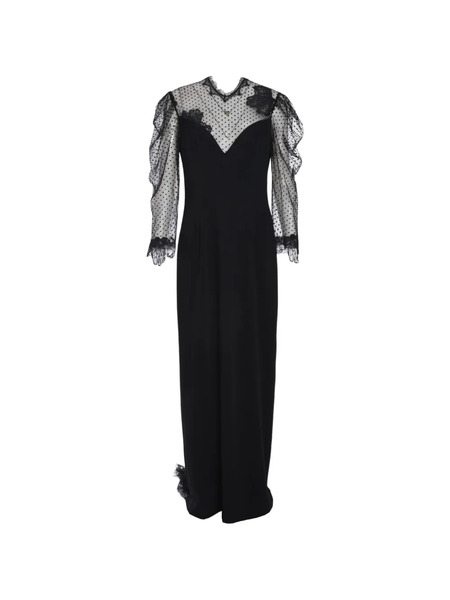  Prabal Gurung Vestido Largo Kristina - Negro 