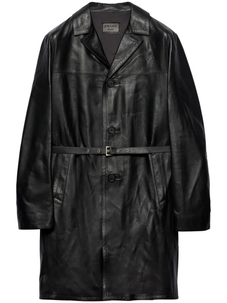  Prada Abrigo Con Botones - Negro 