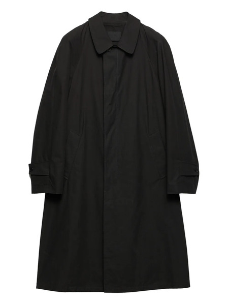  Prada Abrigo Con Botones - Negro 