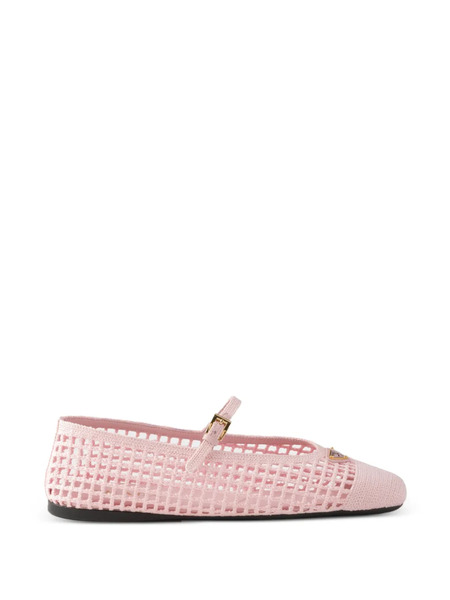  Prada Bailarinas De Ganchillo - Rosa 