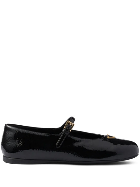  Prada Bailarinas De Piel - Negro 