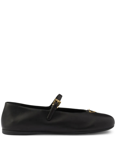  Prada Bailarinas De Piel - Negro 
