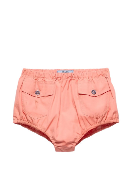  Prada Bermudas De Popelina - Rosa 