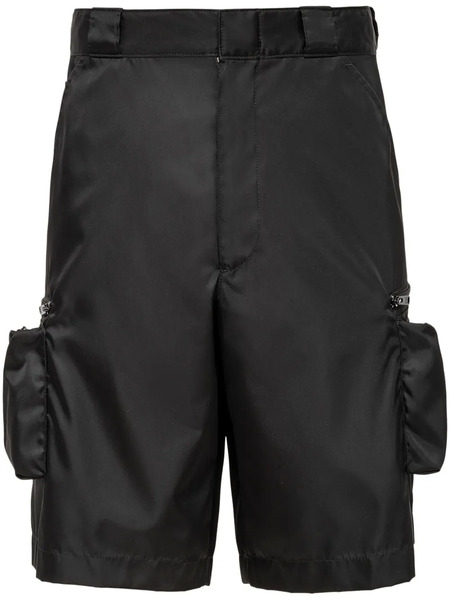  Prada Bermudas Re-nylon - Negro 