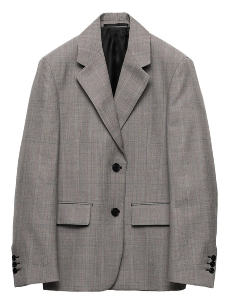  Prada Blazer Con Solapas De Muesca - Gris 
