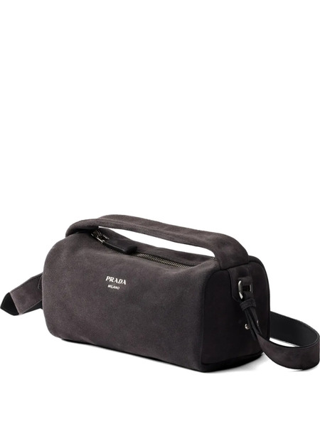  Prada Bolso De Hombro De Ante - Gris 