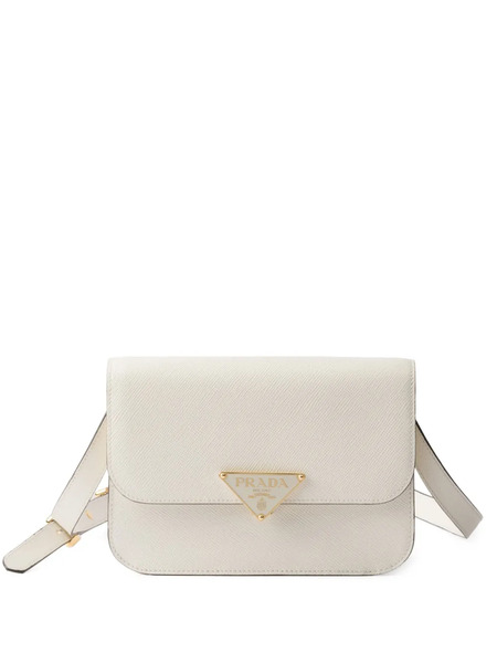  Prada Bolso De Hombro Embleme Mini - Blanco 