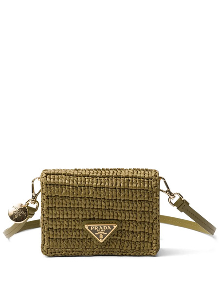  Prada Bolso Mini Con Logo Triangular - Verde 