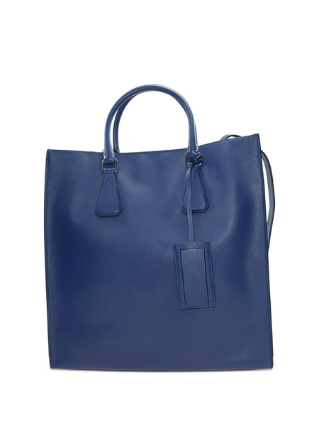  Prada Bolso Shopper Con Asa En El Tope - Azul 