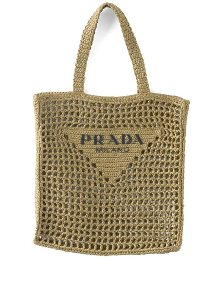  Prada Bolso Shopper Con Logo - Verde 