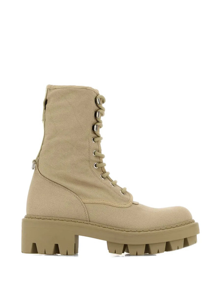  Prada Botas De Lona Con Cordones - Neutro 