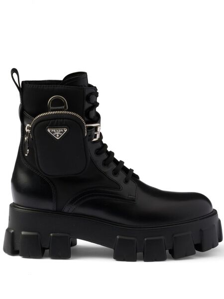  Prada Botas Monolith - Negro 