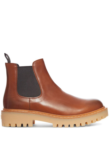  Prada Botines De Piel - Marrón 