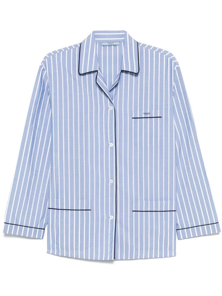  Prada Camisa A Rayas - Azul 