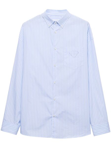  Prada Camisa A Rayas - Azul 