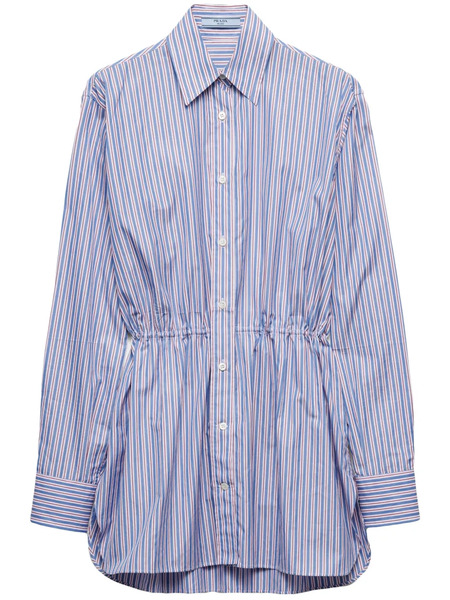  Prada Camisa A Rayas - Azul 