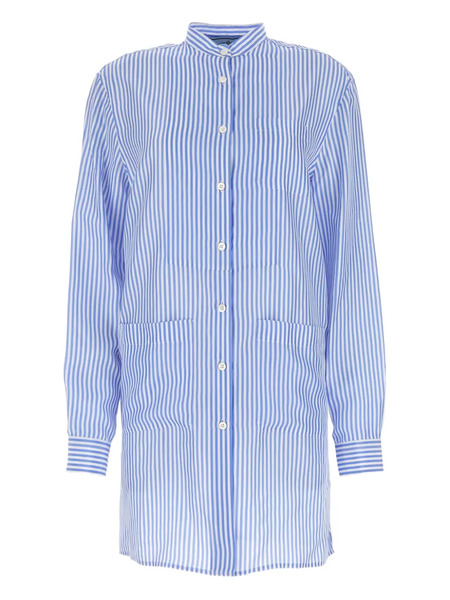  Prada Camisa A Rayas - Azul 