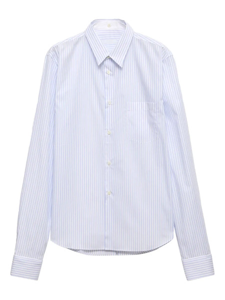  Prada Camisa A Rayas - Blanco 