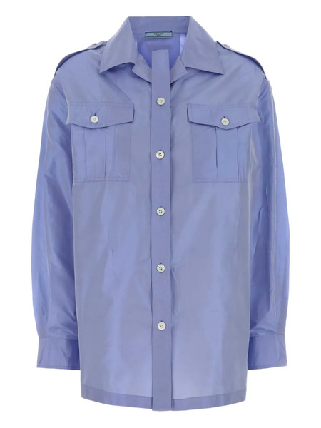  Prada Camisa Con Botones - Azul 