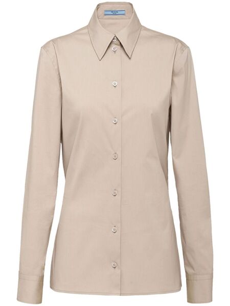  Prada Camisa Con Logo - Neutro 