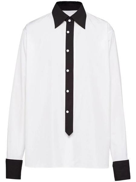  Prada Camisa Deconstruida - Blanco 