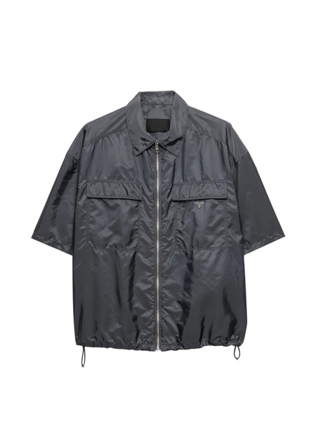  Prada Camisa Re-nylon - Gris 