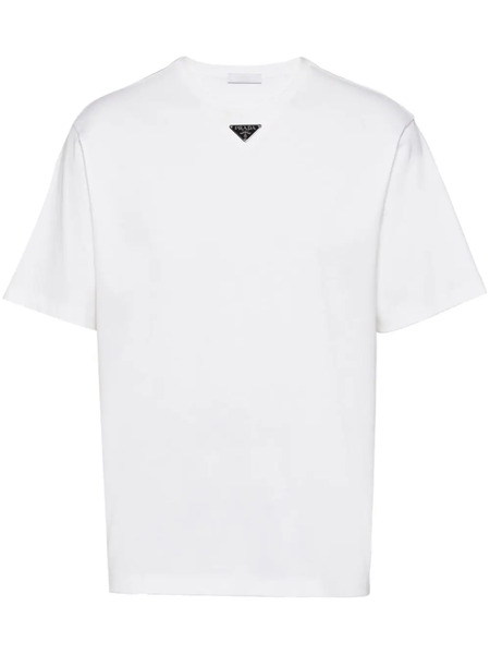  Prada Camiseta Con Logo Triangular - Blanco 