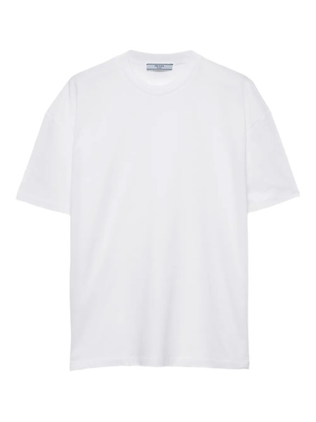  Prada Camiseta De Algodón - Blanco 