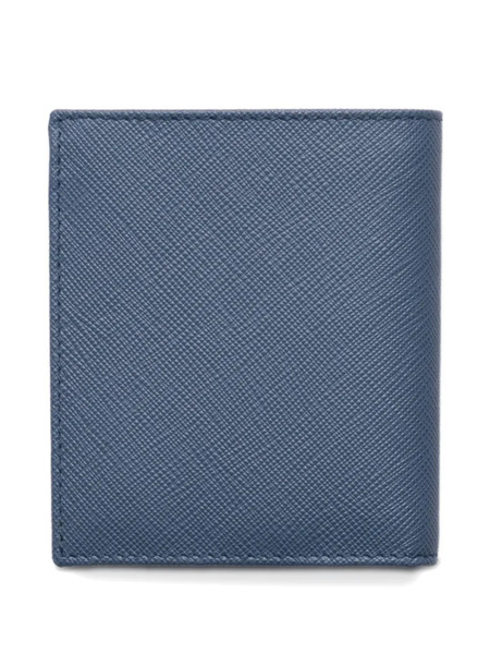  Prada Cartera Con Logo Esmaltado - Azul 
