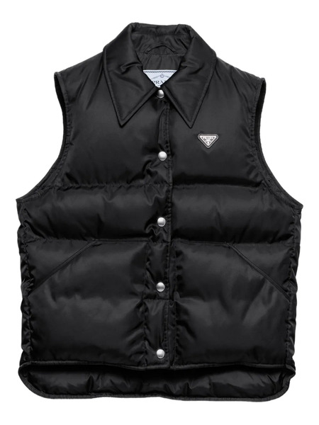  Prada Chaleco Re-nylon Acolchado - Negro 
