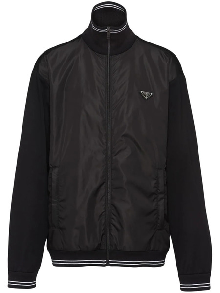  Prada Chaqueta Bomber Con Logo Triangular - Negro 