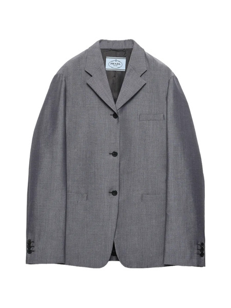  Prada Chaqueta Con Botones - Gris 