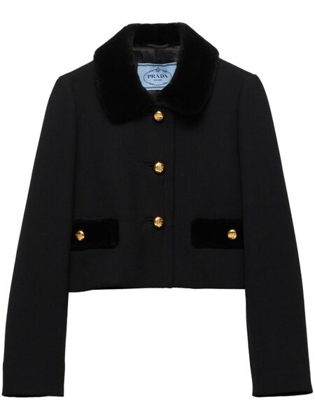  Prada Chaqueta Con Botones - Negro 
