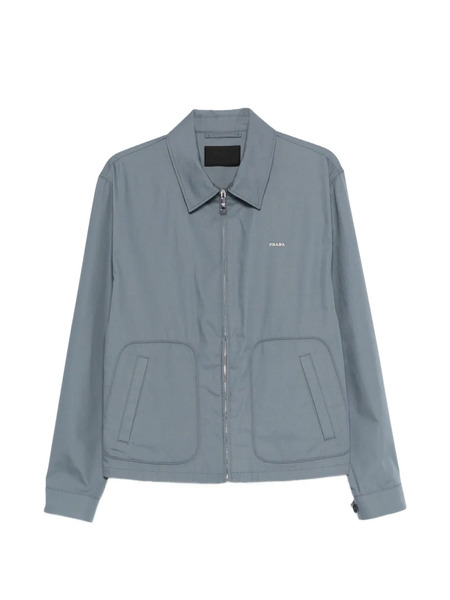  Prada Chaqueta Con Logo Triangular - Gris 