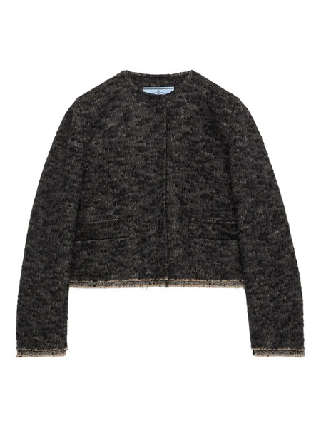  Prada Chaqueta Con Ribetes En Contraste - Gris 