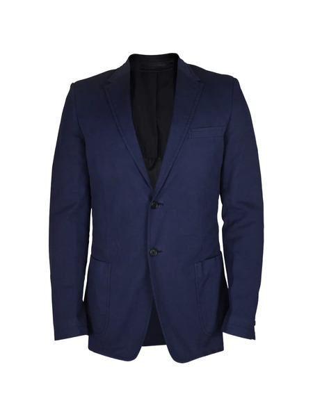 Prada Chaqueta De Algodón Con Botones - Azul 