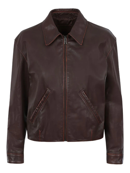  Prada Chaqueta Estampada - Marrón 