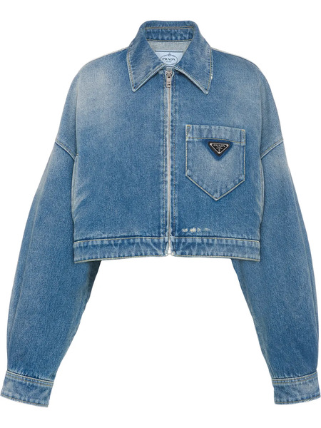  Prada Chaqueta Vaquera Capri - Azul 