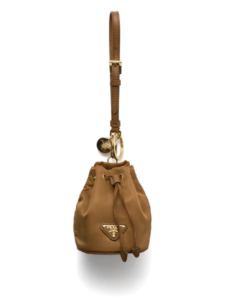  Prada Charm Para Bolso Mini Icon Re-nylon - Marrón 