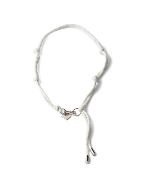  Prada Collar Con Cuerda - Plateado 