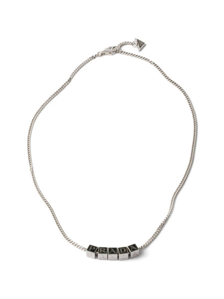  Prada Collar De Metal - Plateado 