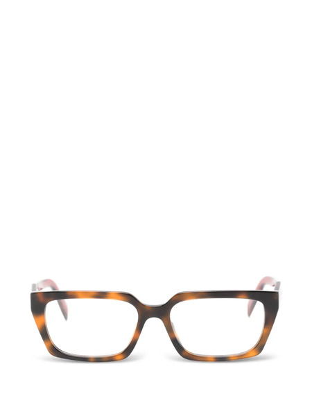  Prada Eyewear Gafas Con Montura Rectangular - Marrón 
