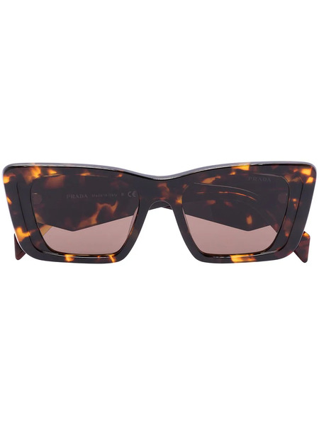  Prada Eyewear Gafas De Sol Oversize Con Montura Rectangular - Marrón 